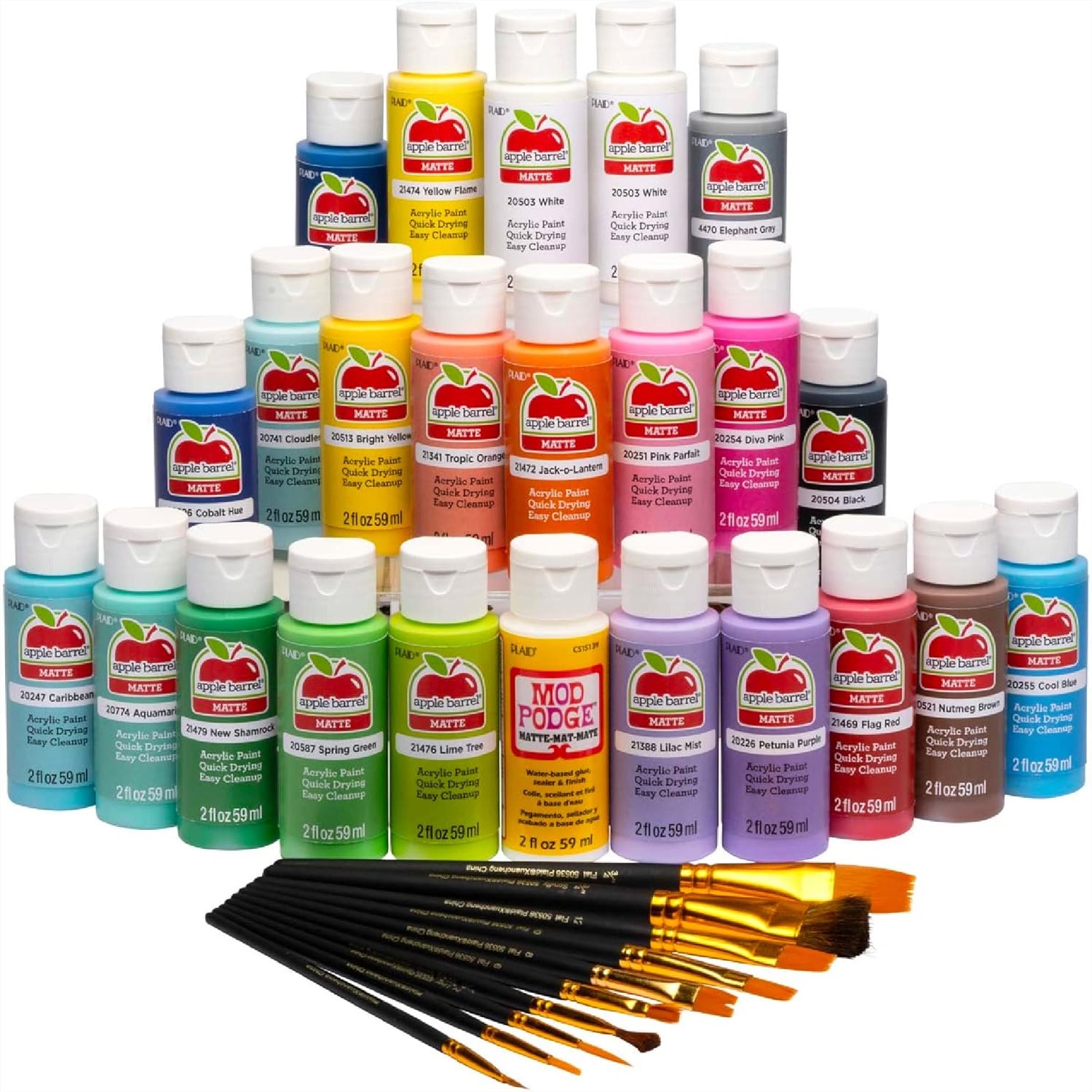 34 Piece Acrylic Paint Set Wit - Art Craft Video avaliação e preço