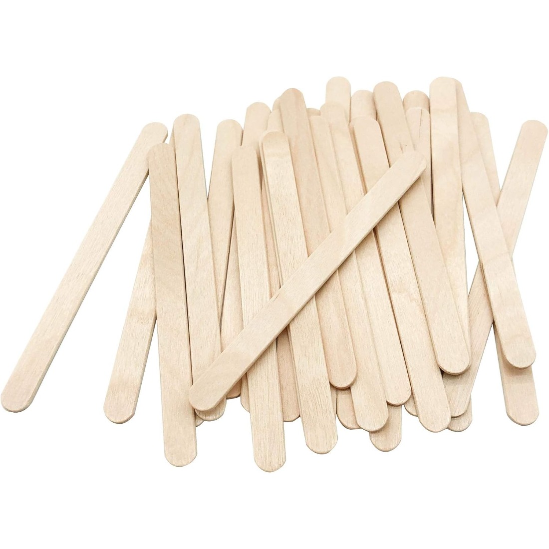 200Pcs  Natural Birch Wood Cra - Art Craft Ice Cream avaliação e preço