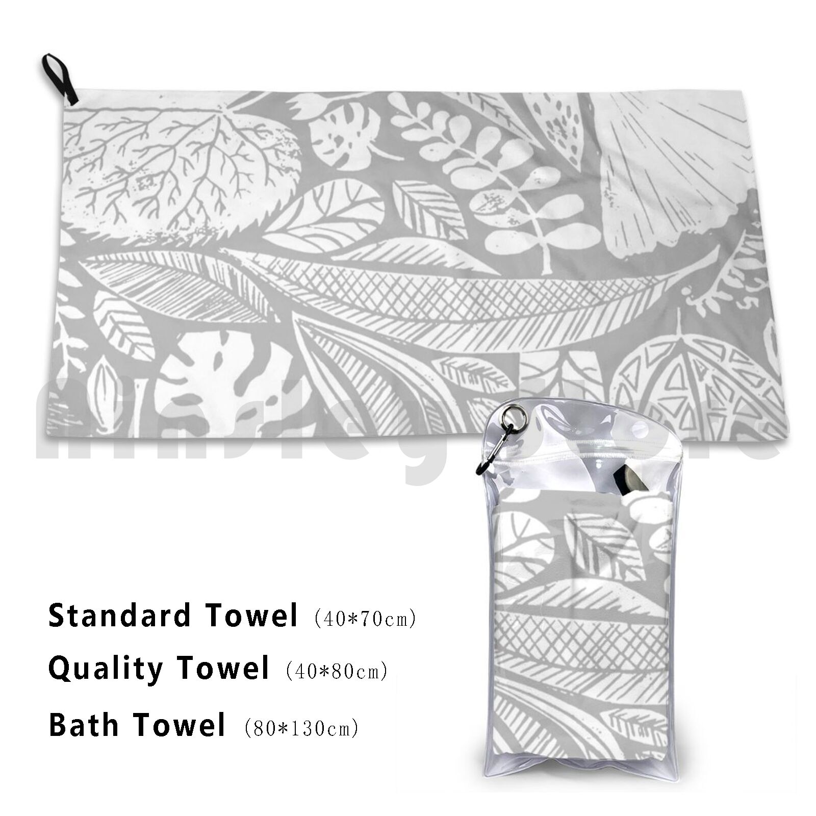 Modern Nature Custom Towel Bat - Lino Printing Block avaliação e preço