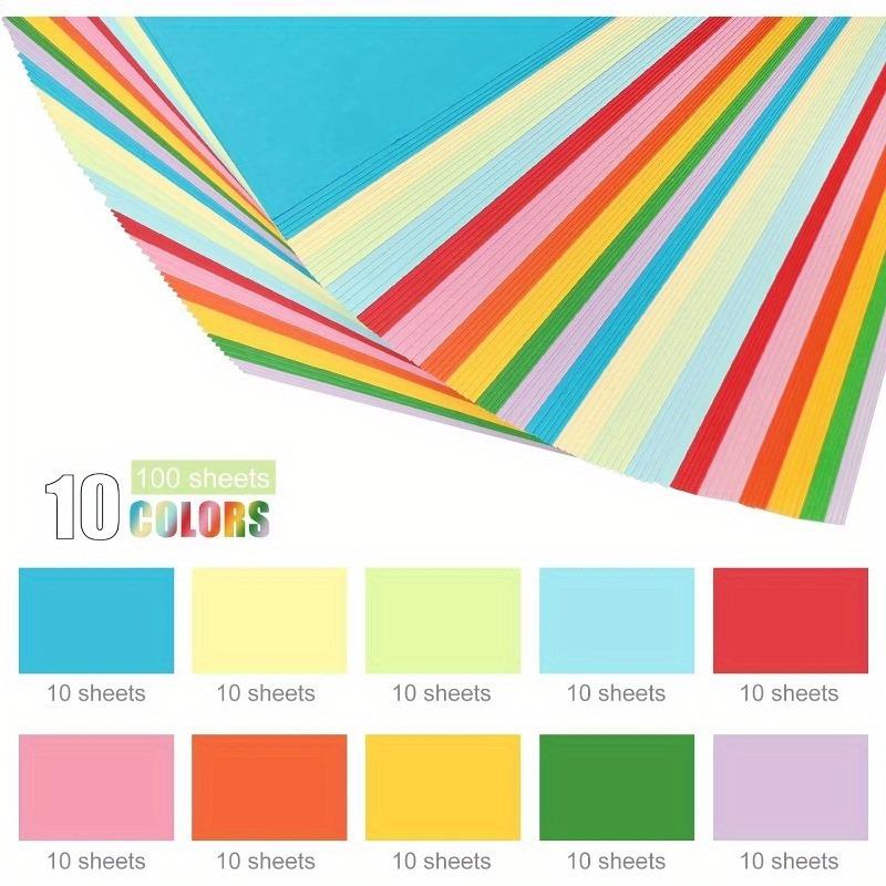 100Sheets A4 Colored Cardstock - Craft And Art Difference avaliação e preço