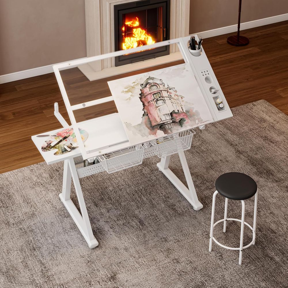 Adjustable Art Desk with Tempe - Art & Craft Paper Ideas For Kids avaliação e preço