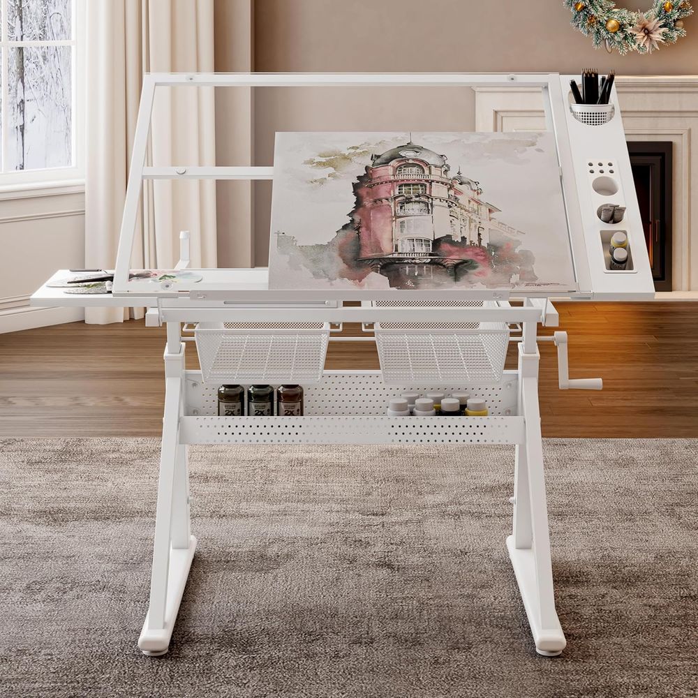 Adjustable Art Desk with Tempe - Art & Craft Paper Ideas For Kids avaliação e preço