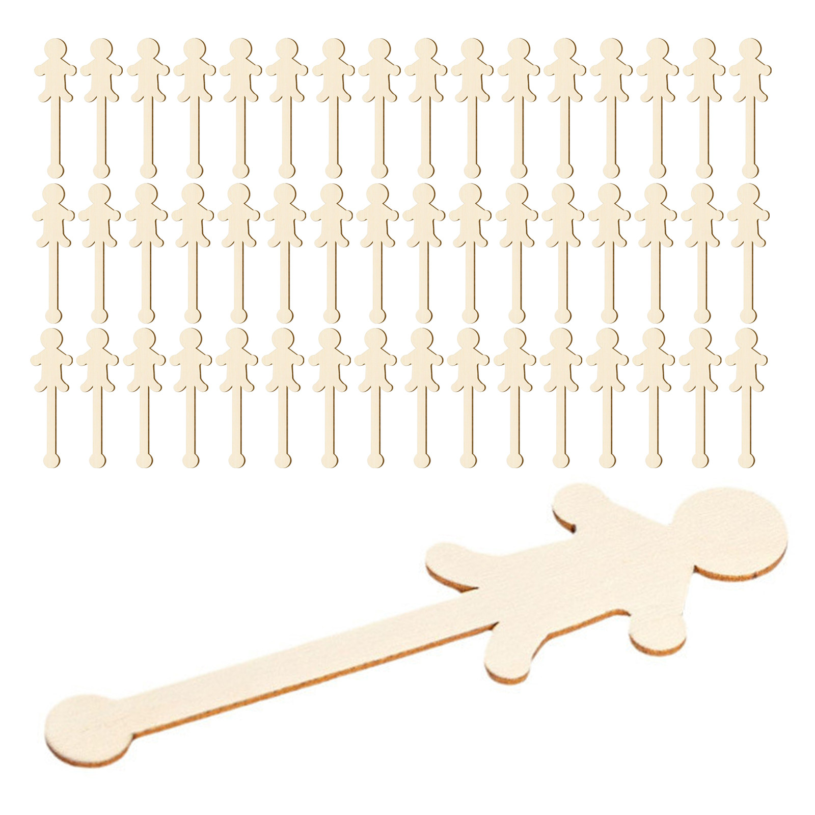100Pcs Craft Sticks Wood Peopl - Art Craft Ice Cream avaliação e preço