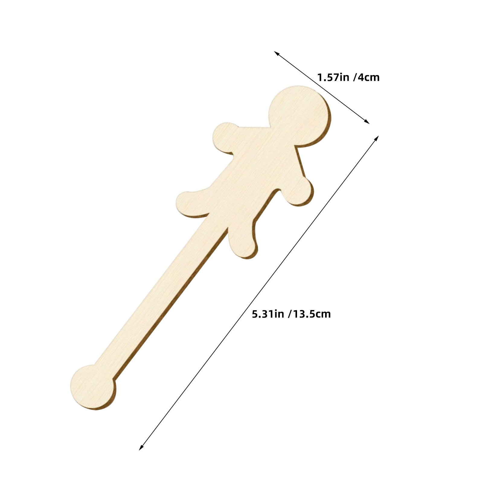 100Pcs Craft Sticks Wood Peopl - Art Craft Ice Cream avaliação e preço