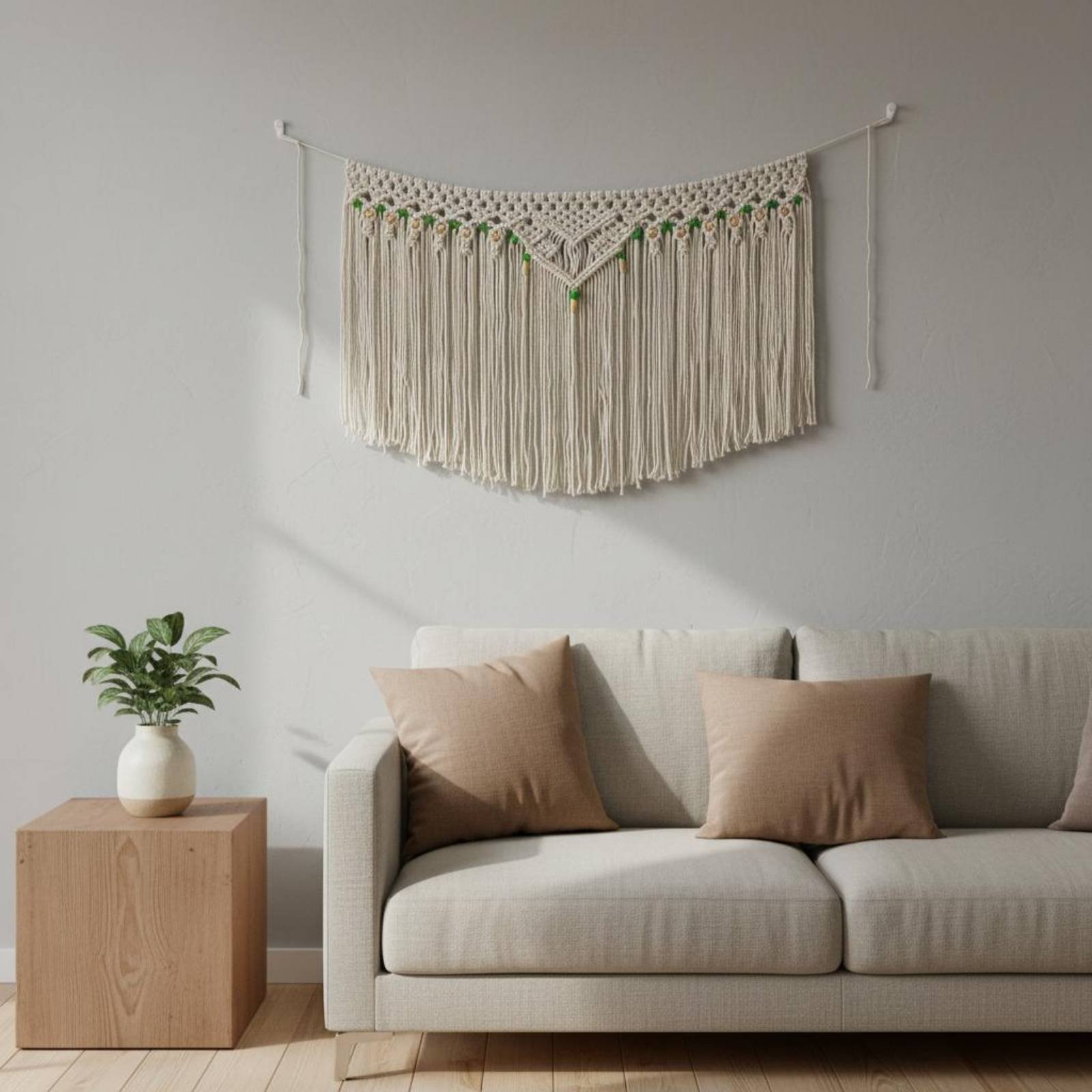 Tassel Wall Hanging Decorative - Macrame Cord Cotton avaliação e preço