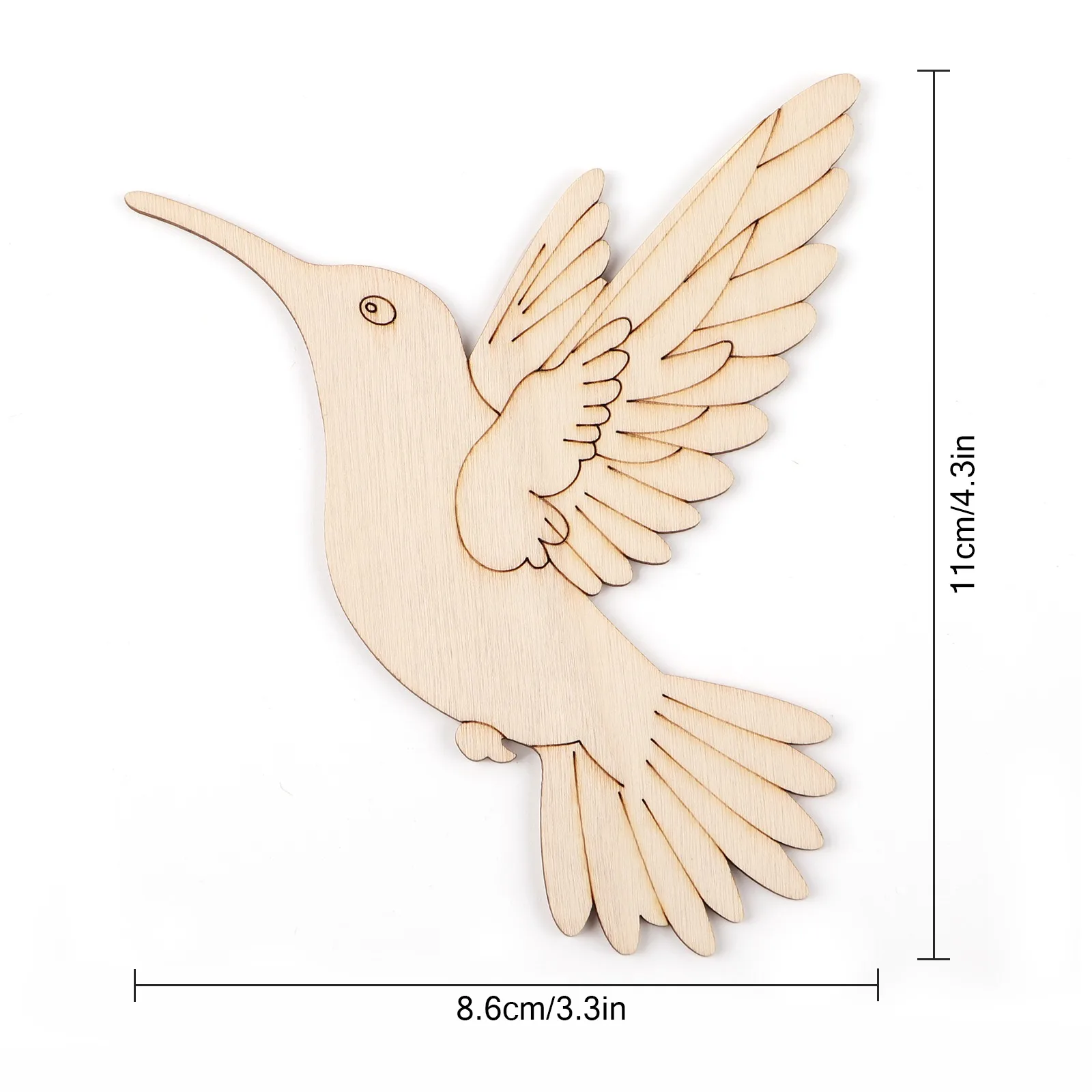 10pcs Unfinished Wood Animal B - Art & Craft Paper Ideas For Kids avaliação e preço
