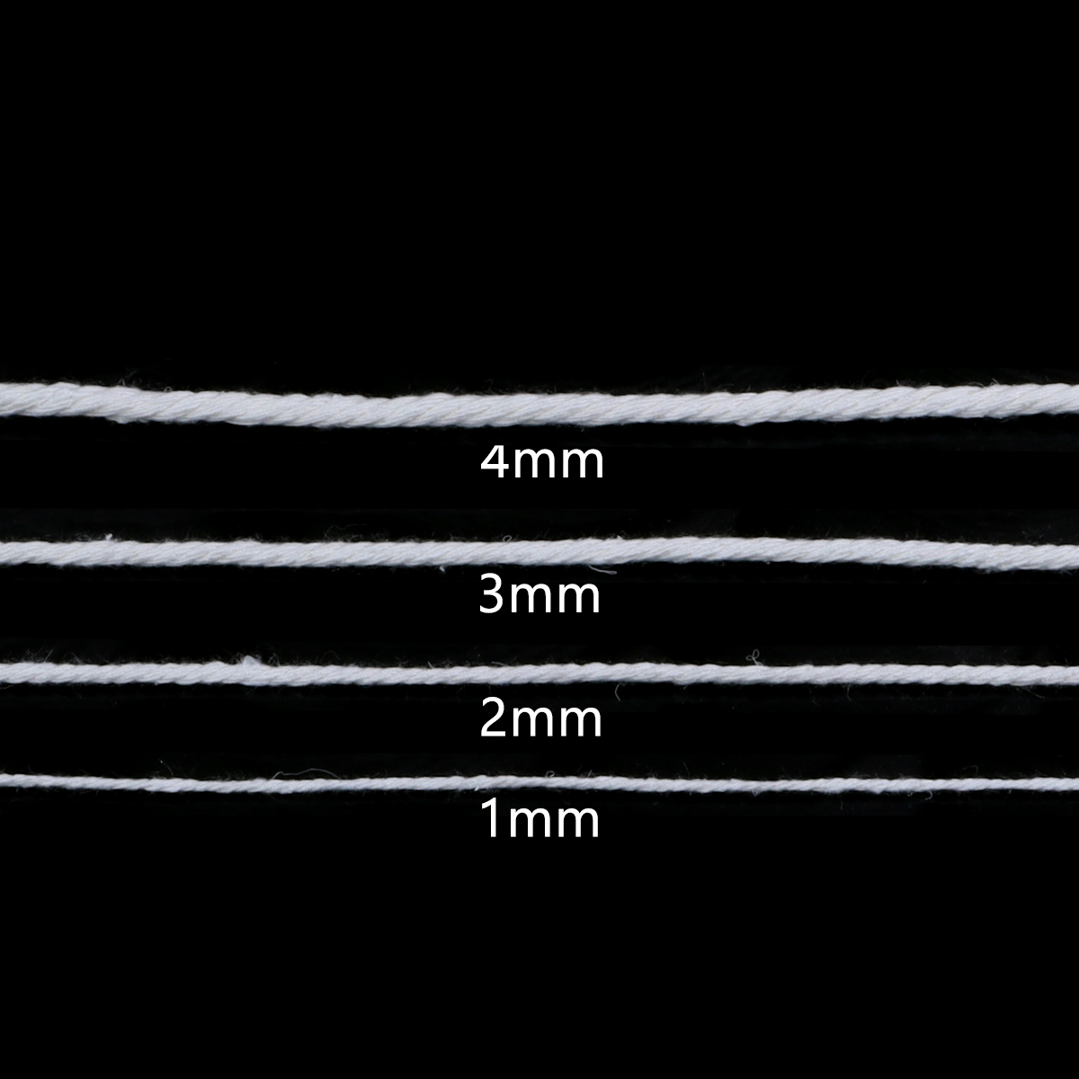 50-100 yards White Cotton Macr - Macrame Cord Cotton avaliação e preço