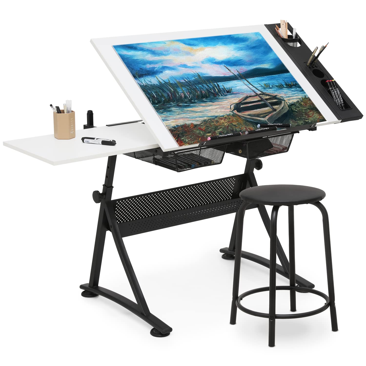 Art Deco Drafting Table, Heigh - Art & Craft Paper Ideas For Kids avaliação e preço