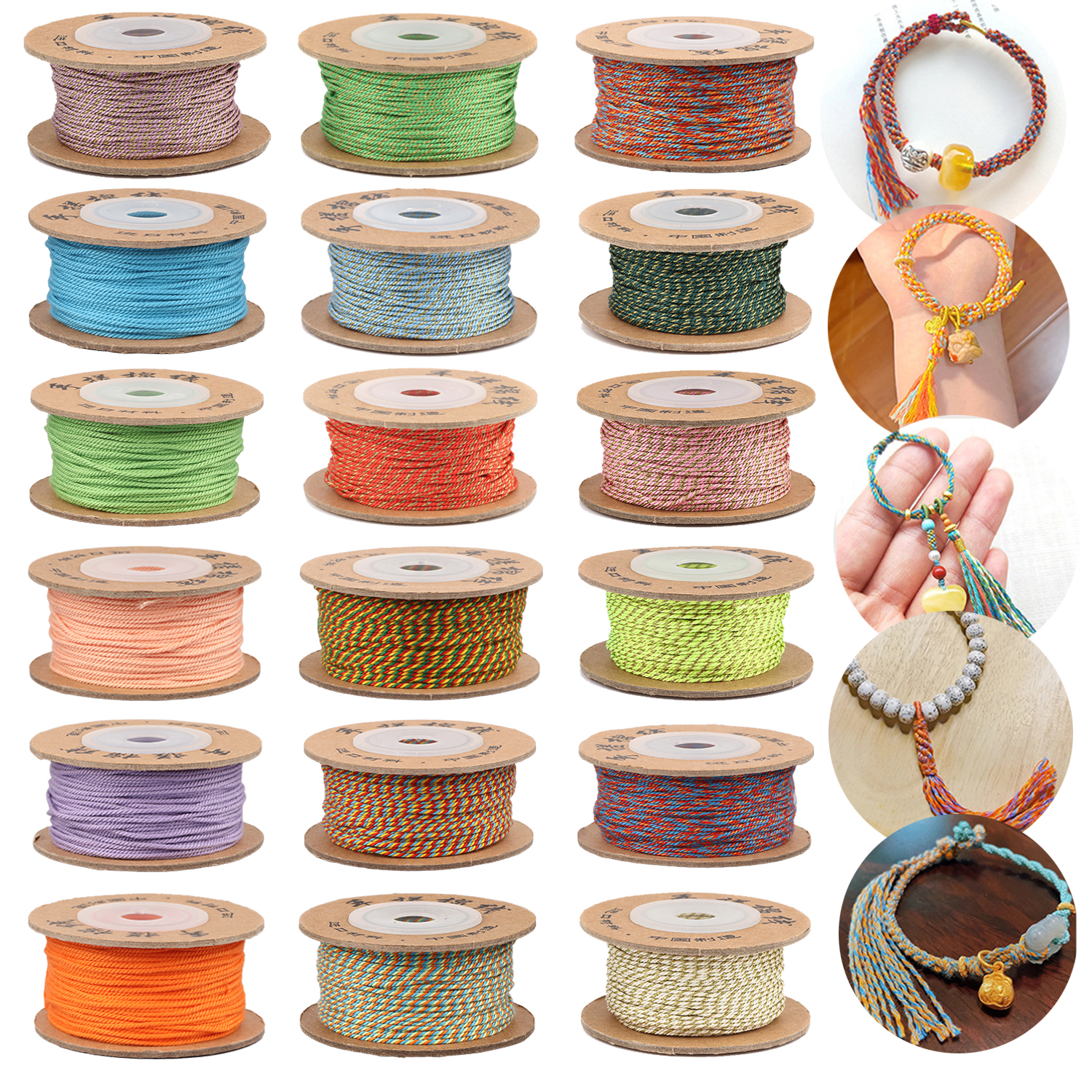 20M 1mm Premium Cotton Macrame - Macrame Cord Cotton avaliação e preço