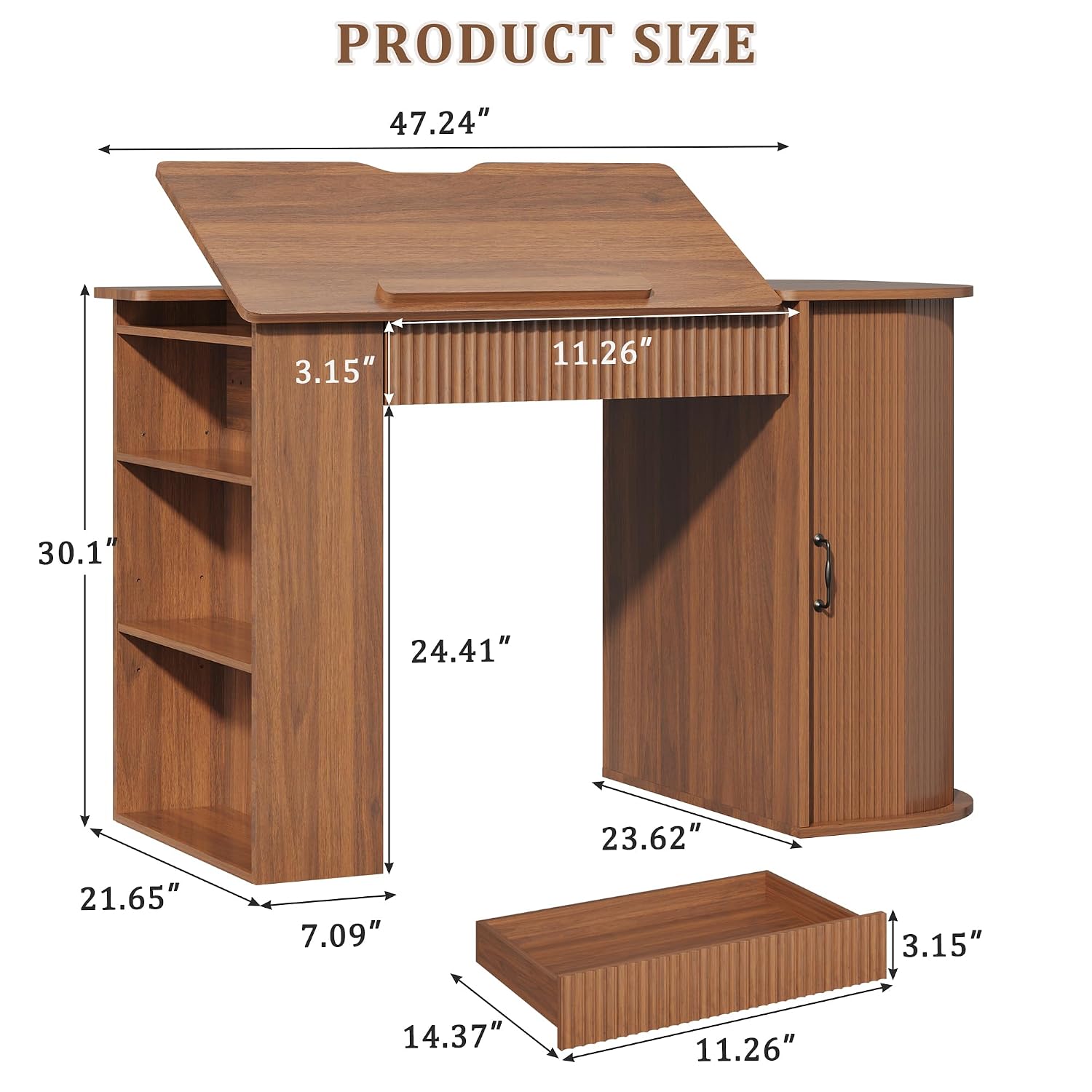 Drafting Table with Storage Ca - Art & Craft Paper Ideas For Kids avaliação e preço