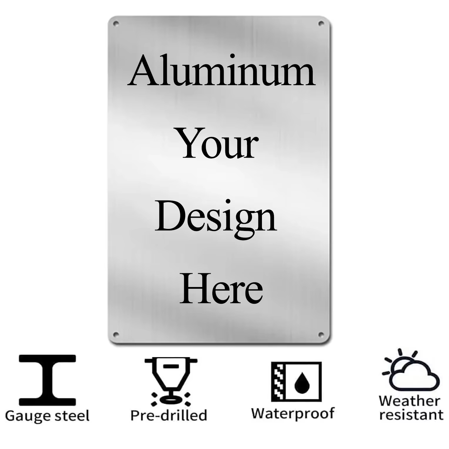 Custom Sign Metal Aluminum Pla - Art Craft Activity avaliação e preço