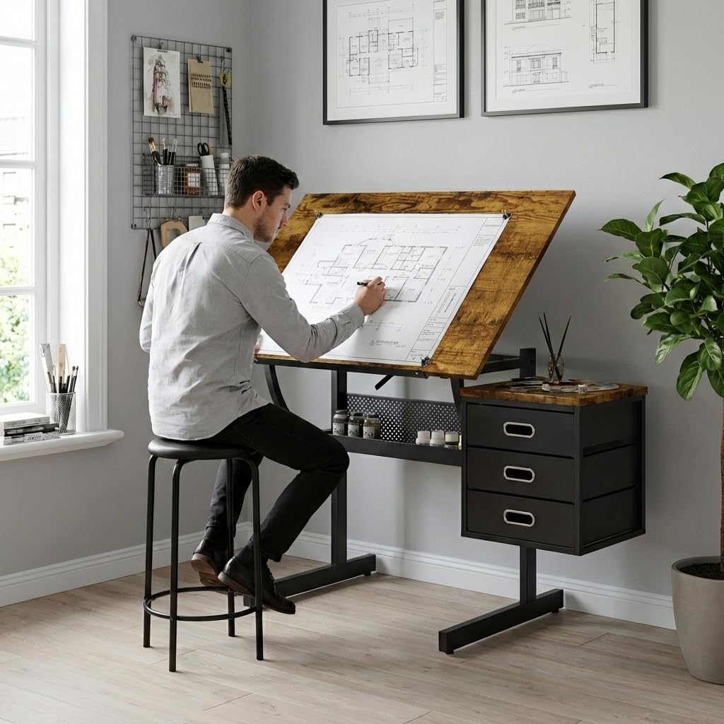Adjustable Art Desk with Stora - Art & Craft Paper Ideas For Kids avaliação e preço