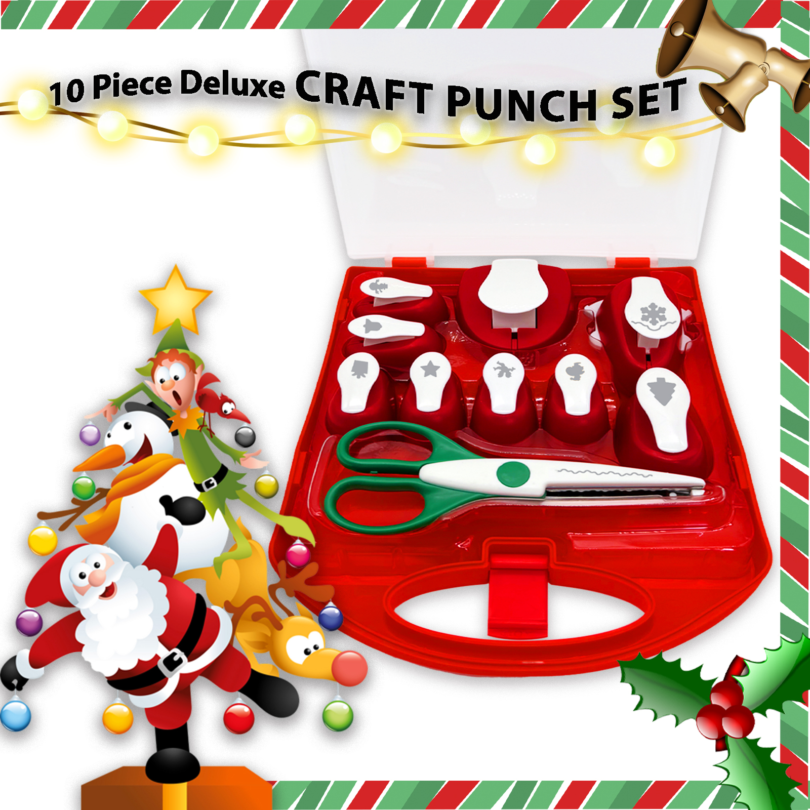Deluxe Christmas Pattern Punch - Craft And Art Difference avaliação e preço