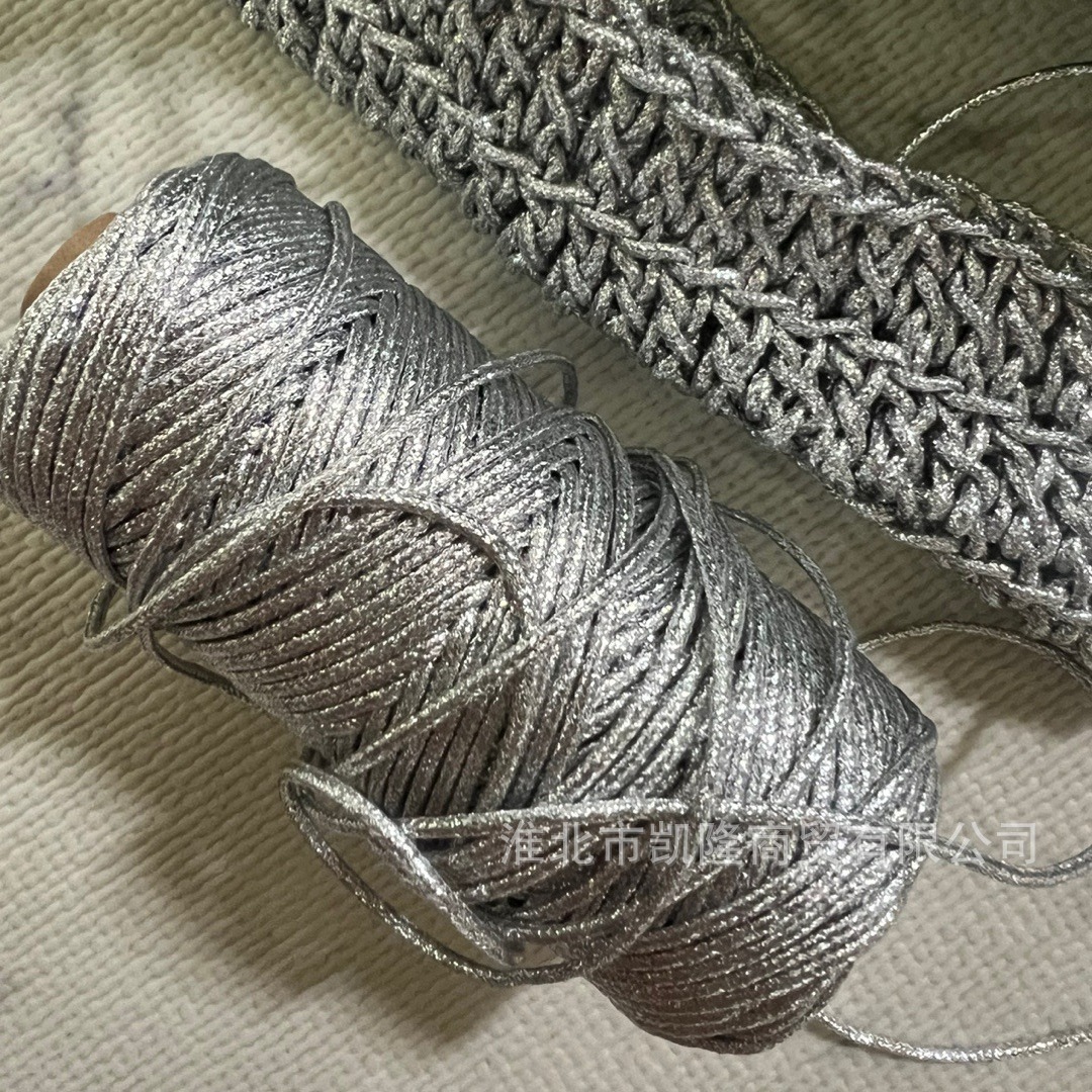 Shiny Metallic Braided Cord 3m - Macrame Cord Cotton avaliação e preço