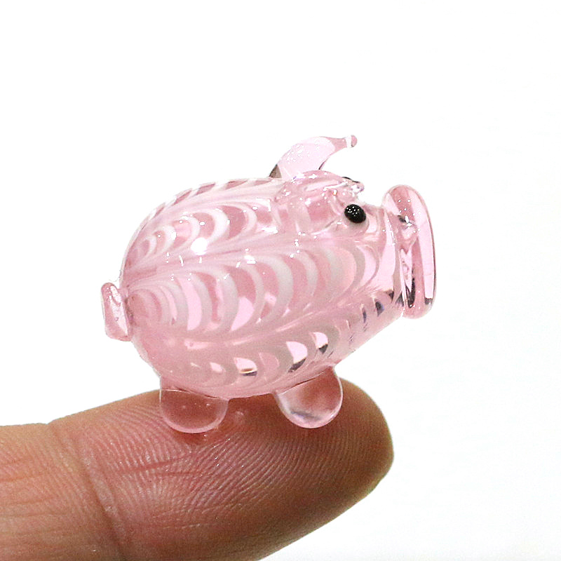 Murano Glass Pig Mini Figurine - Craft And Art Difference avaliação e preço