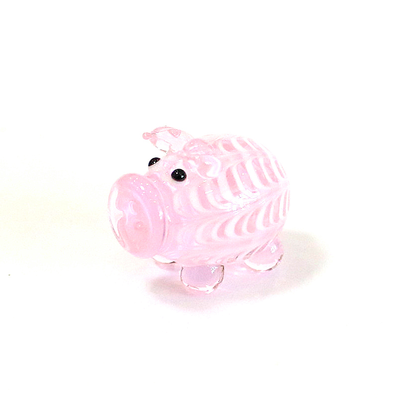 Murano Glass Pig Mini Figurine - Craft And Art Difference avaliação e preço