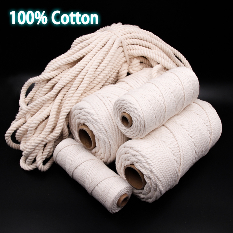 1mm-10mm 100% Cotton Macrame C - Macrame Cord Cotton avaliação e preço