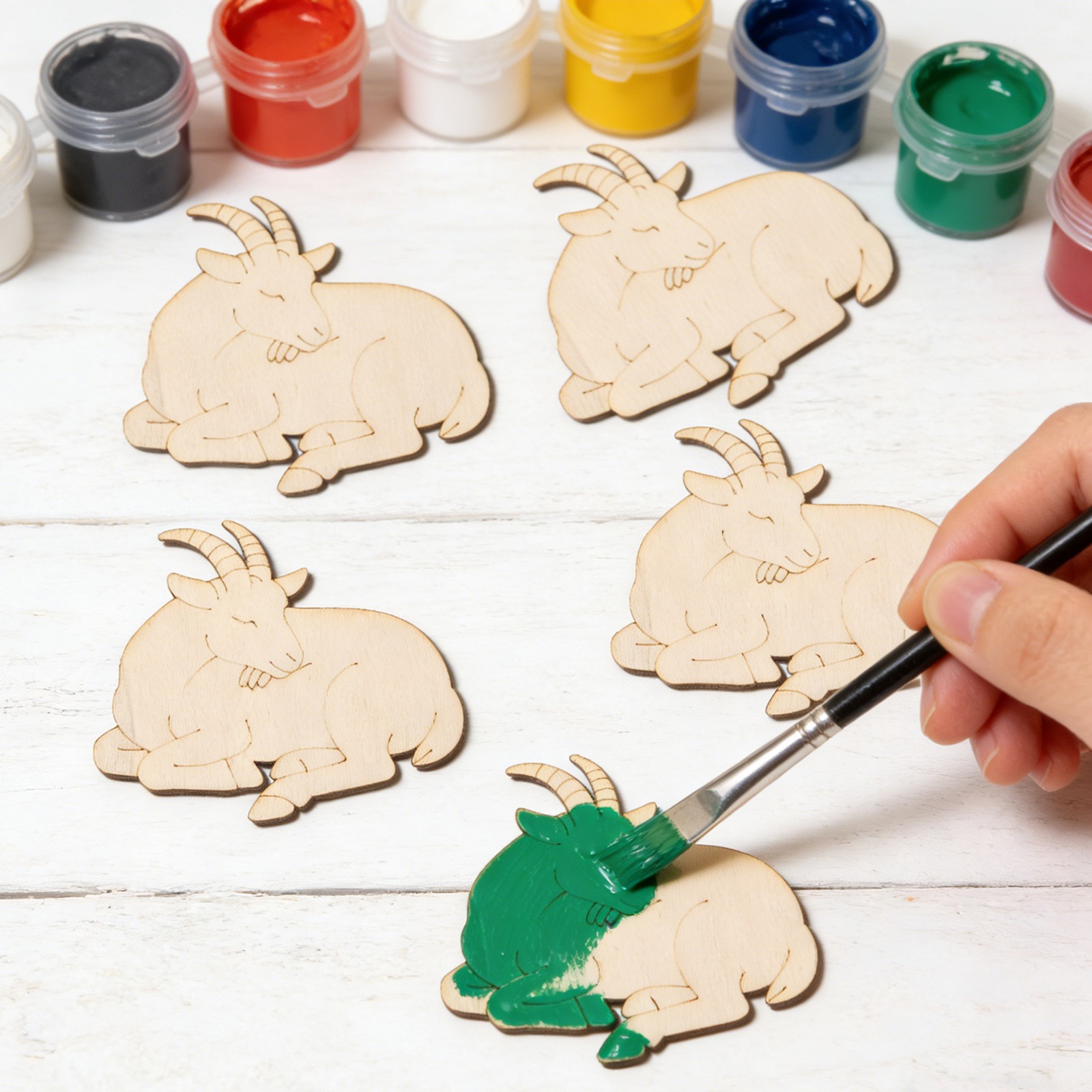 10pcs/set Unfinished Wood Shee - Art & Craft Paper Ideas For Kids avaliação e preço