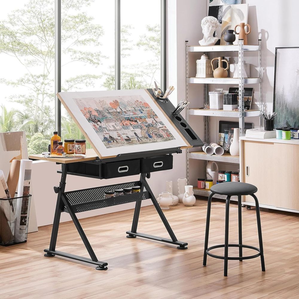 Height Adjustable Drating Tabl - Art & Craft Paper Ideas For Kids avaliação e preço