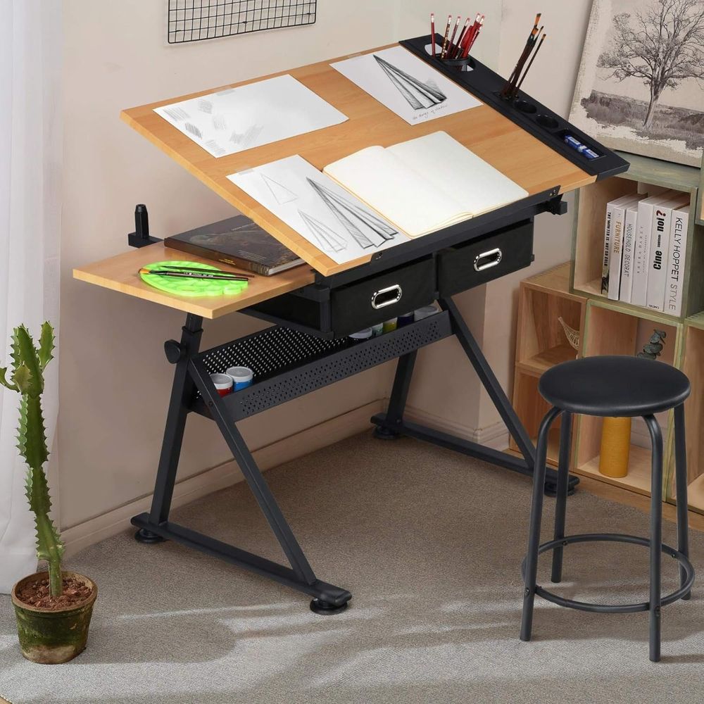 Height Adjustable Drating Tabl - Art & Craft Paper Ideas For Kids avaliação e preço