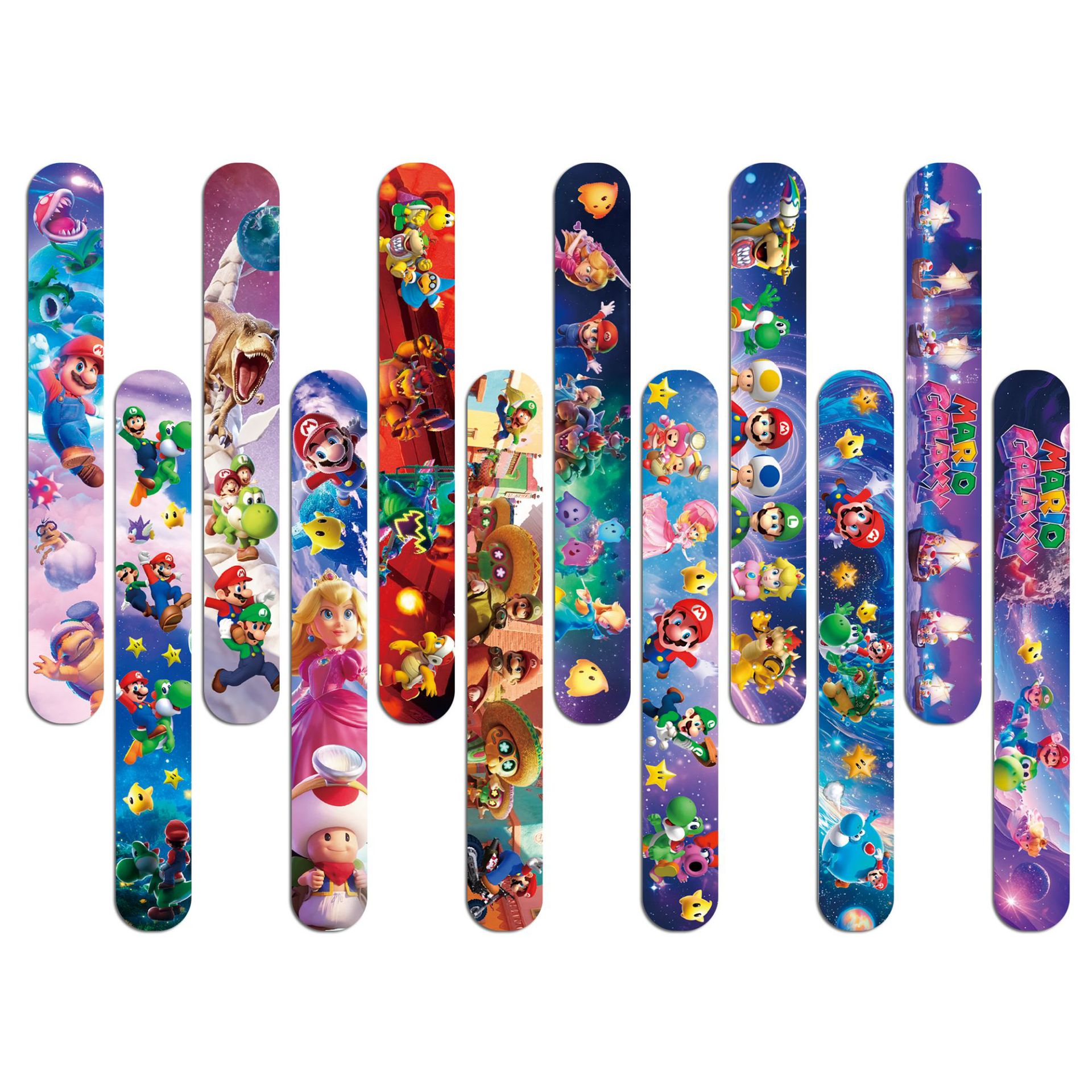 Super Mario PVC Slap Bracelets - Art Craft Party avaliação e preço