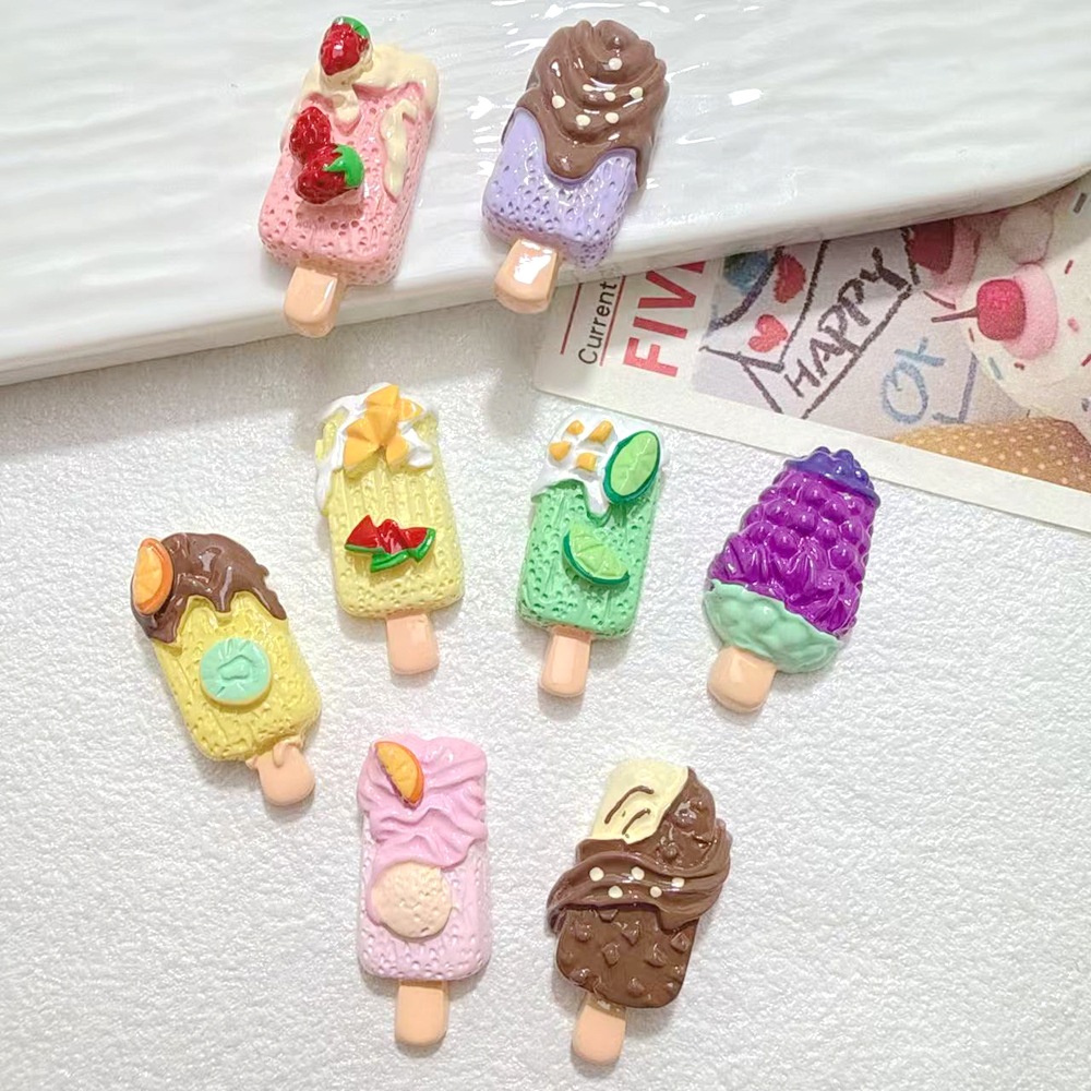 10/100pcs Cute Miniatures Doll - Art Craft Ice Cream avaliação e preço