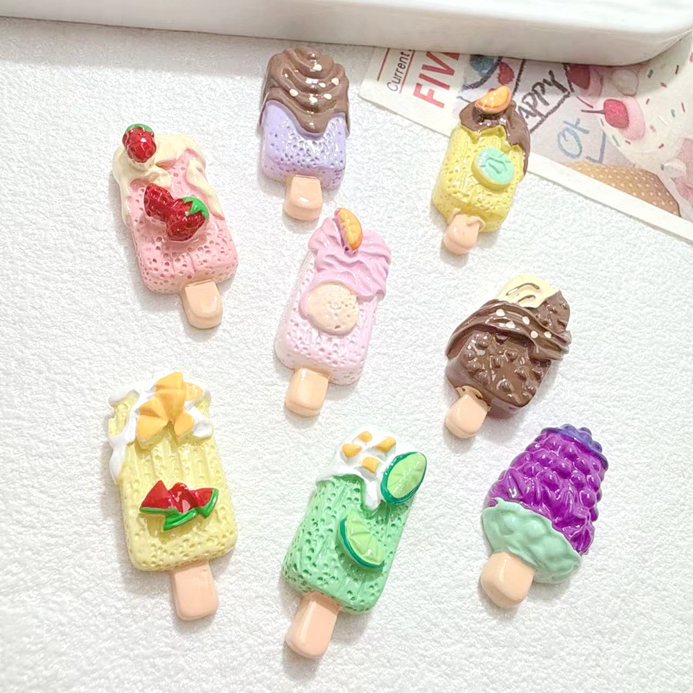 10/100pcs Cute Miniatures Doll - Art Craft Ice Cream avaliação e preço