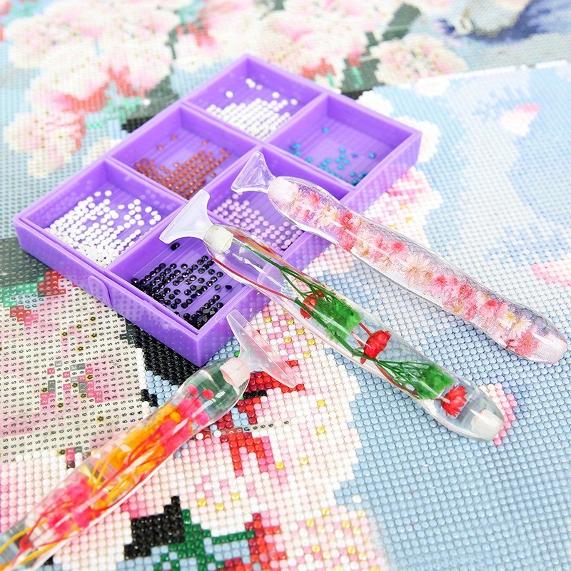 1set Flower Design Resin 5D Di - Art Craft Painting avaliação e preço