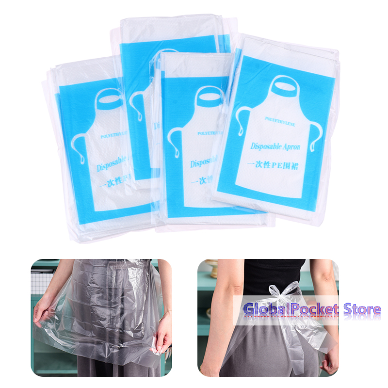25pcs Disposable Aprons Clear  - Art Craft Painting avaliação e preço
